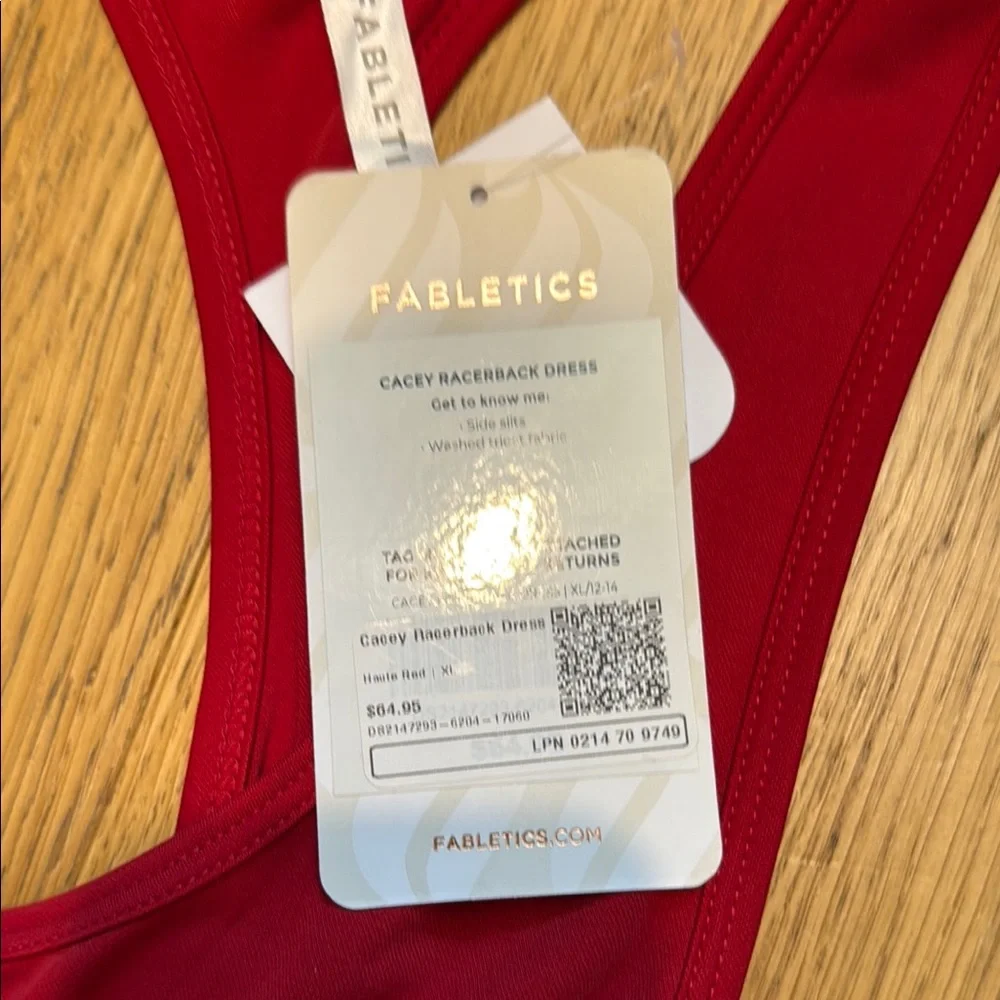 Fabletics Vibrant Red Racerback Dress - Picture 2 of 2